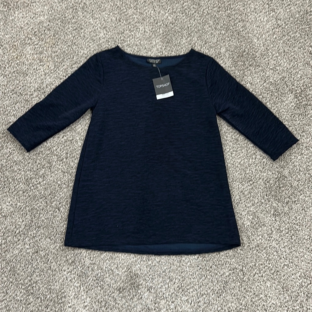 Top Shop Navy Blouse